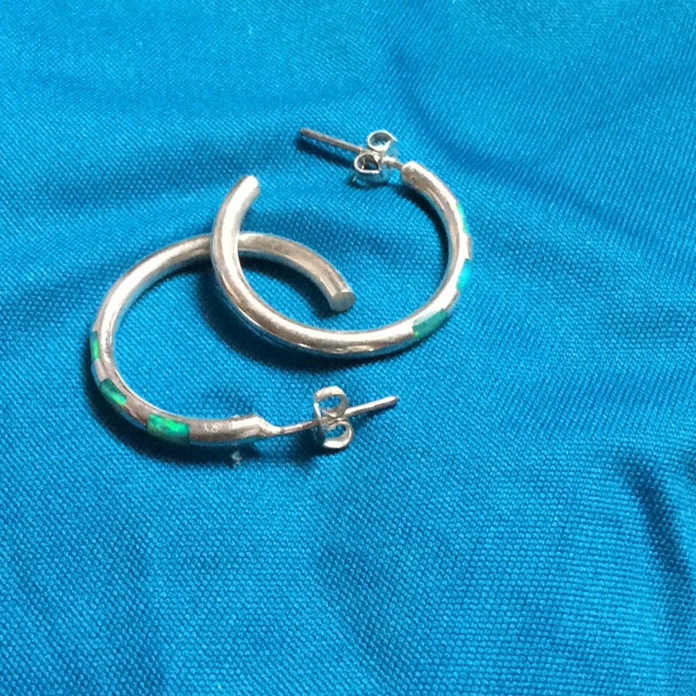Silver hoops